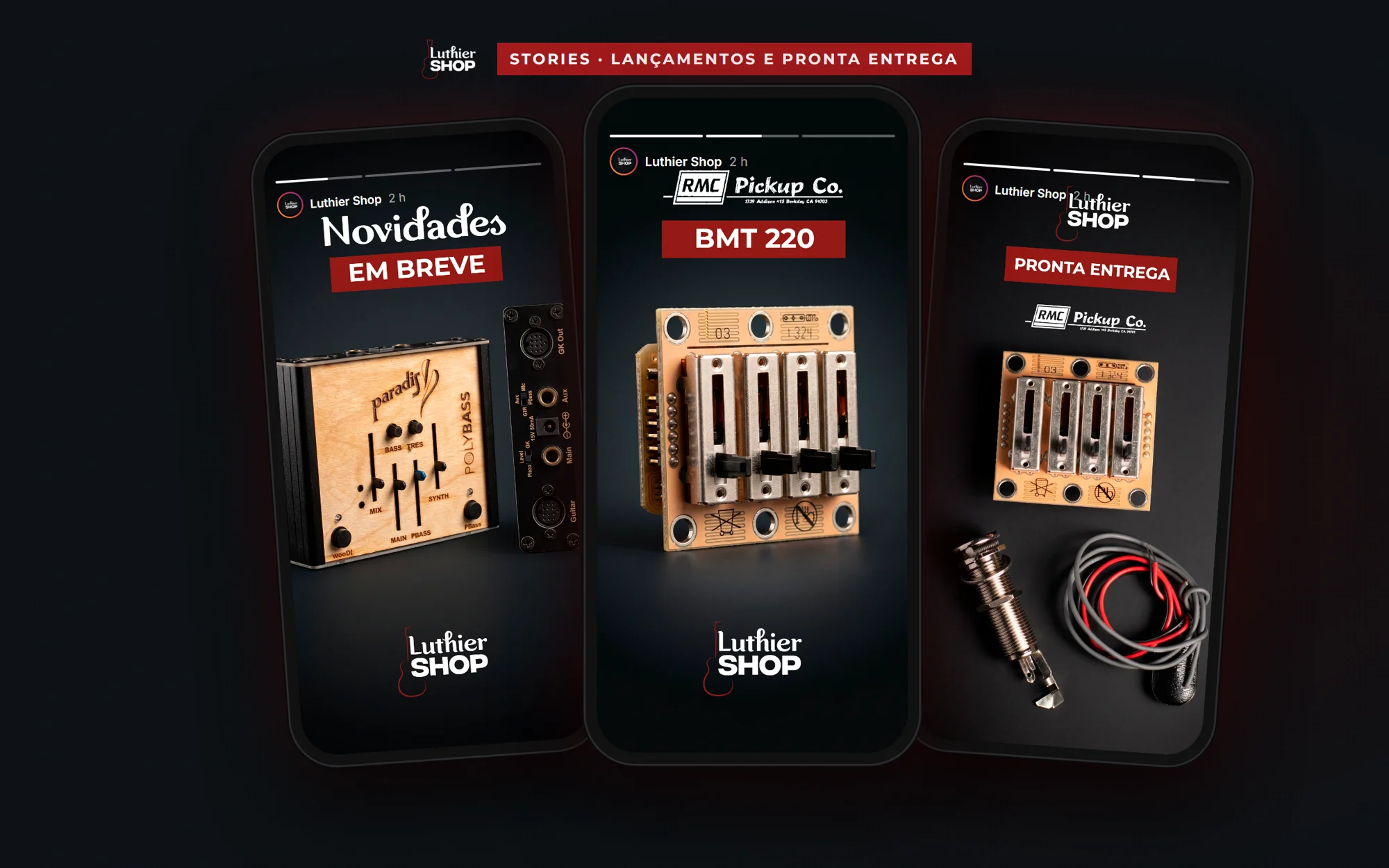 Stories de lançamento e pronta entrega