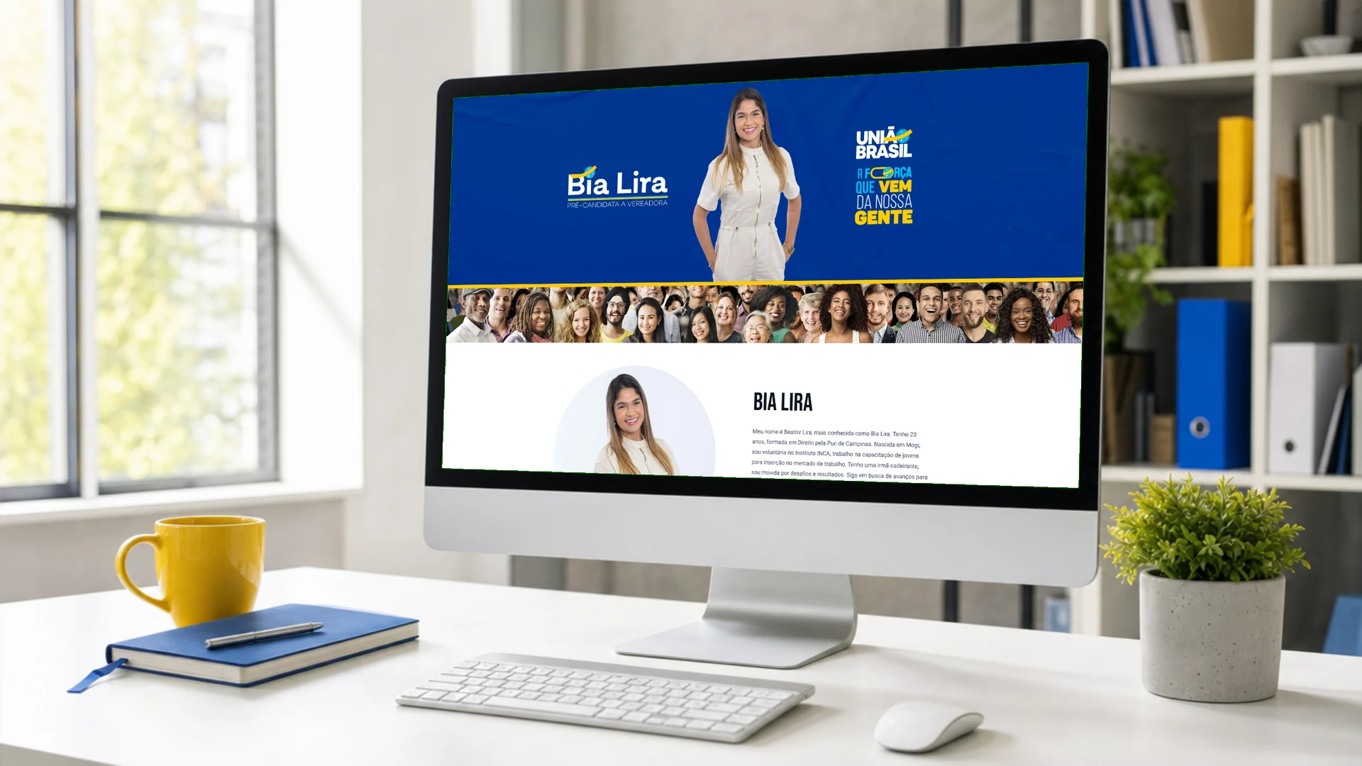 Bia Lira, Site de pré-campanha