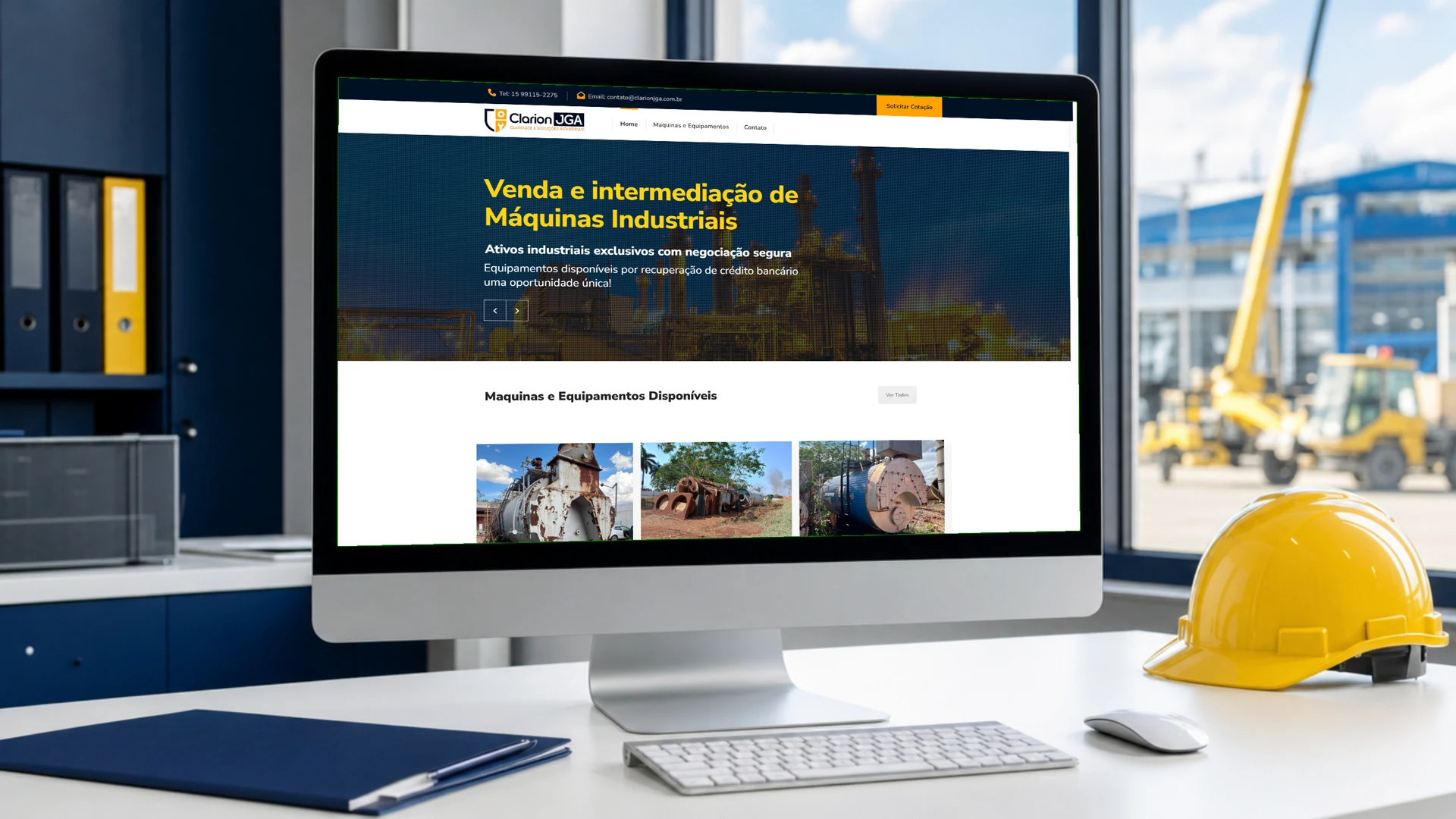Clarion JGA, Site institucional · vitrine