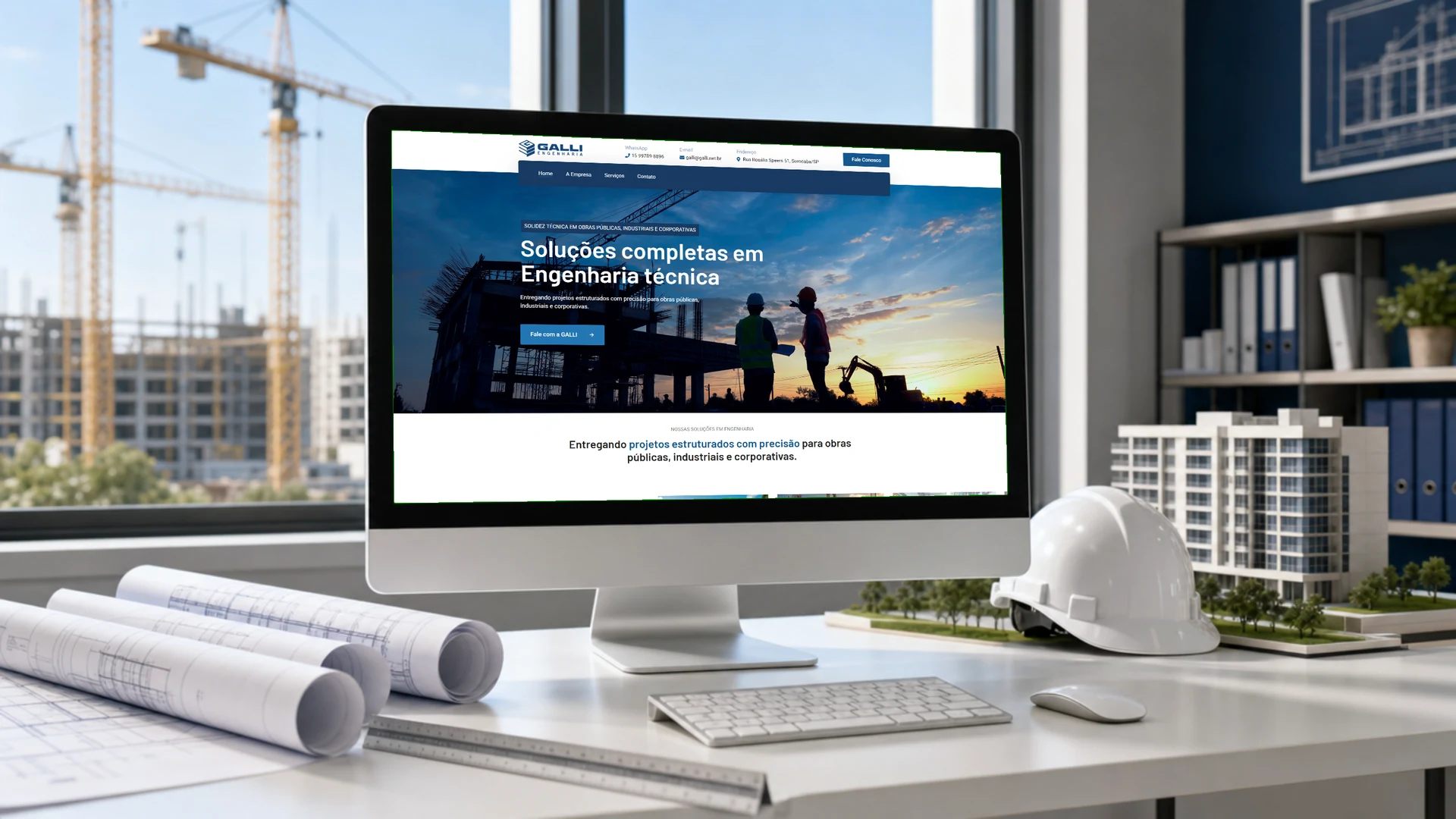 Galli Engenharia · Site, Site institucional