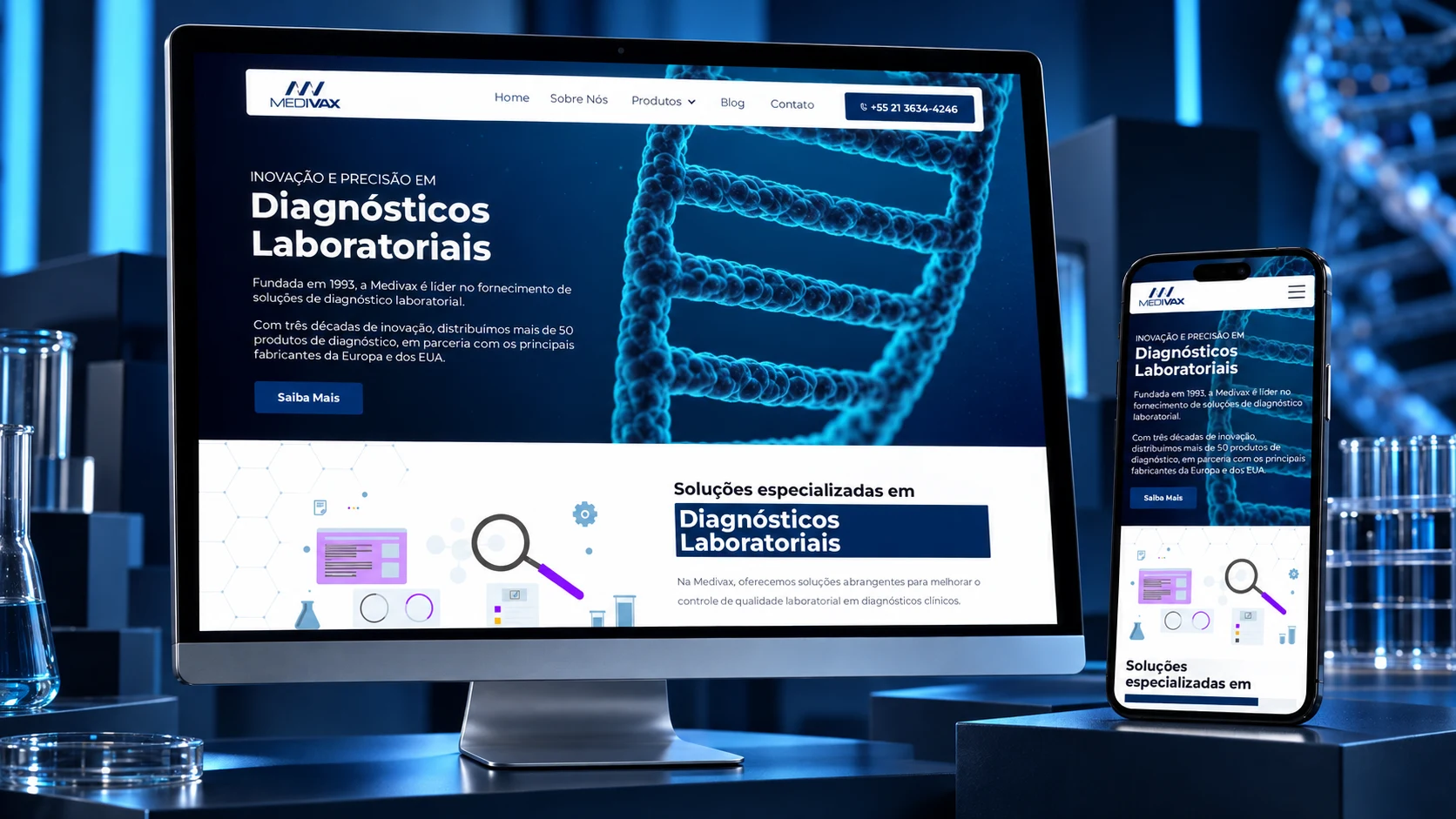Medivax, Site institucional